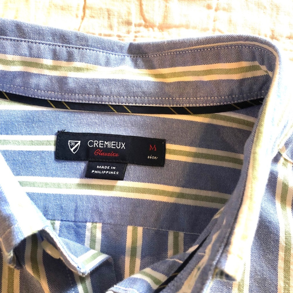 Men’s Cremieux striped button down - Picture 4 of 6